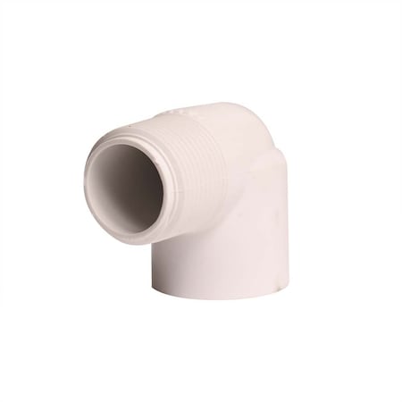Thrifco Plumbing 1 Inch Male Thread x Female Thread PVC 90 Street Elbow SCH 40 8114190